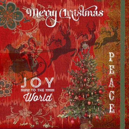 Framed Christmas Tapestry Print