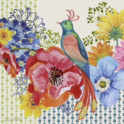 Framed Amber&#39;s Delightful Garden Print