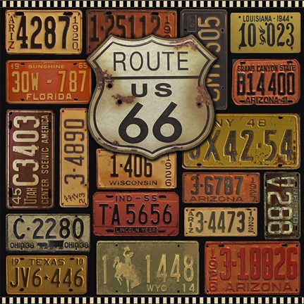 Framed Route 66 Print