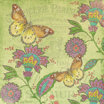 Framed Jardin De Luxe I Print