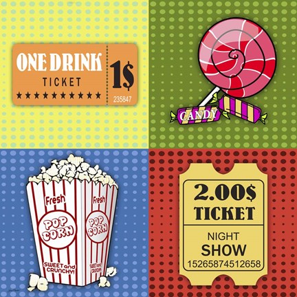 Framed Popcorn Pop Art III Print