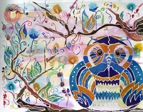 Framed What a Hoot Print