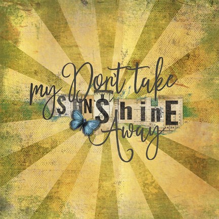 Framed Sunshine Away Print