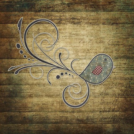 Framed Whirly Bird Wood Print