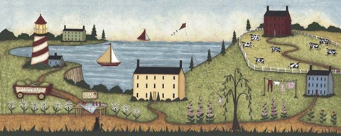 Framed Edge Of Town Print