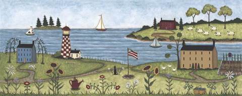 Framed Coastal View Print