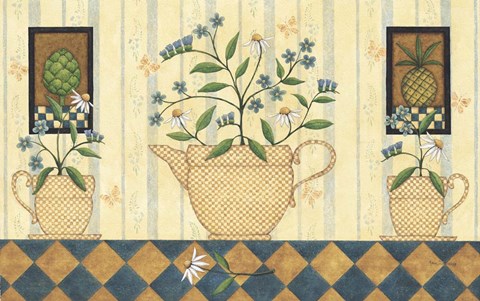 Framed Flower Pot Print