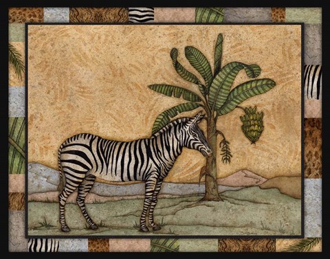 Framed Zebra Print
