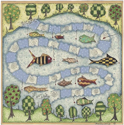 Framed Fish Game Print