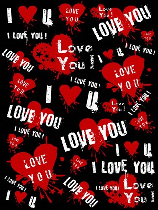 Framed I Love You Print
