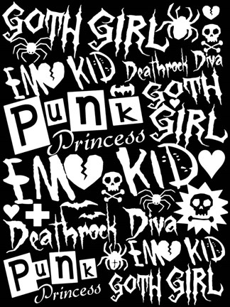 Framed Subculture Girl Print