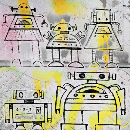 Framed Robot Family Print