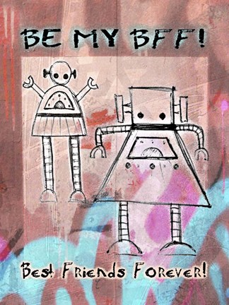 Framed Best Friends Forever Print