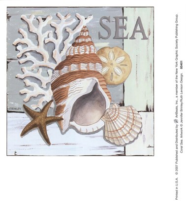 Framed Coral Sea Print