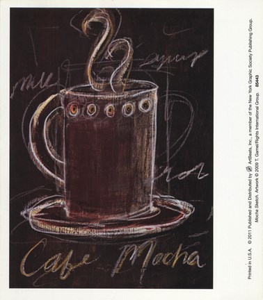 Framed Mocha Sketch Print