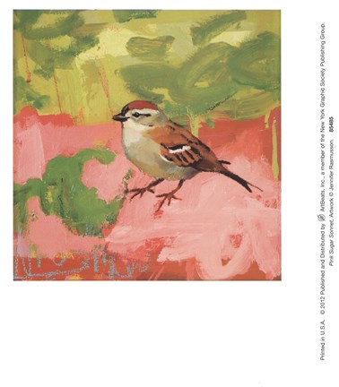 Framed Pink Sugar Sonnet Print