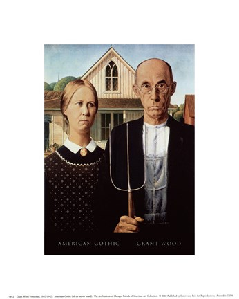 Framed American Gothic Print