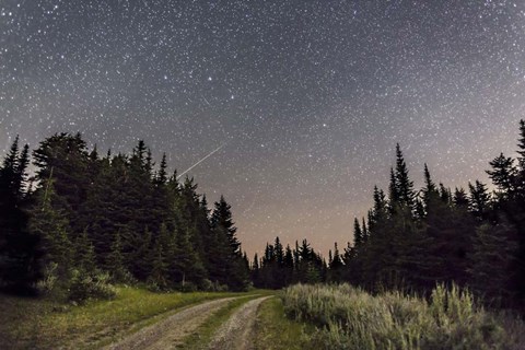 Framed Meteor and Big Dipper, Mount Kobau, Canada Print