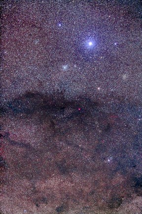 Framed Coalsack and Jewel Box Cluster in the Southern Cross Print