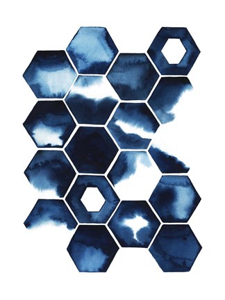 Framed Stormy Geometry II Print