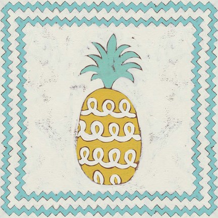 Framed Pineapple Vacation IV Print