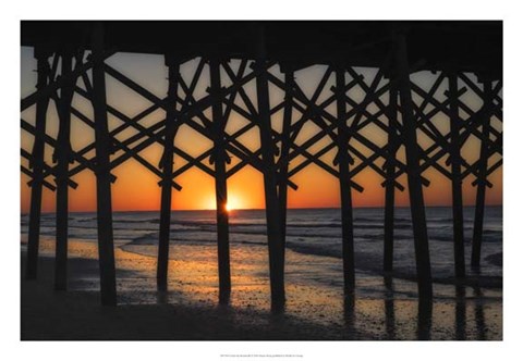 Framed Under the Boardwalk Print