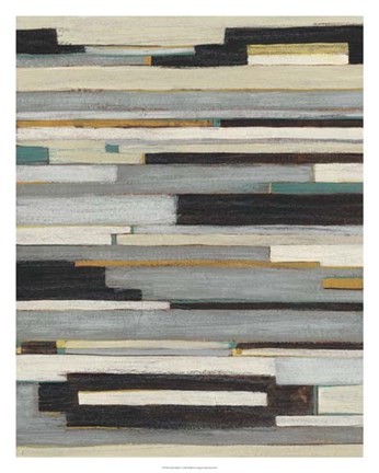 Framed Textile Ratio I Print