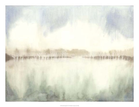 Framed Mid Morning Mist I Print