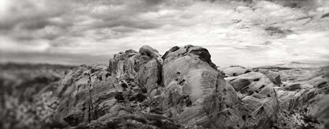 Framed Rock formations in the Valley of Fire State Park, Moapa Valley, Nevada Print