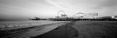 Framed Santa Monica Pier, California Print