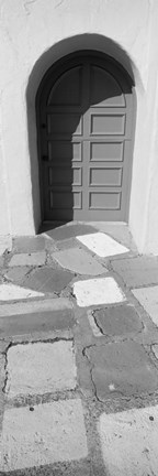Framed Multi-colored tiles in front of a door, Balboa Park, San Diego, California Print