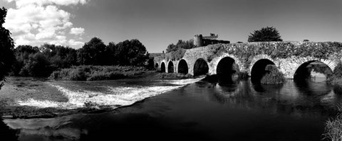 Framed Thirteen Arch Bridge over the River Funshion, Glanworth, Ireland Print