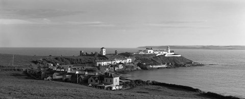 Framed Lighthouse on the coast, Roche&#39;s Point Lighthouse, County Cork, Ireland Print