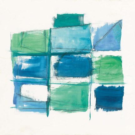 Framed 131 West 3rd Street Square III on White Print