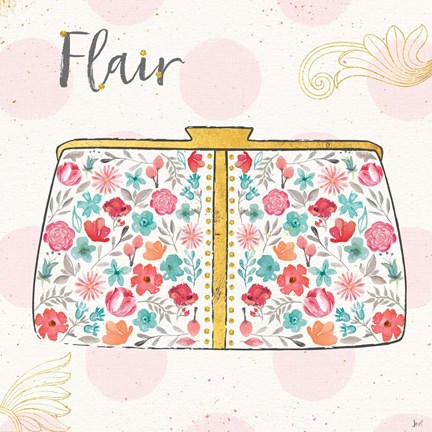 Framed Fashion Blooms I Print