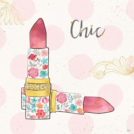 Framed Fashion Blooms III Print