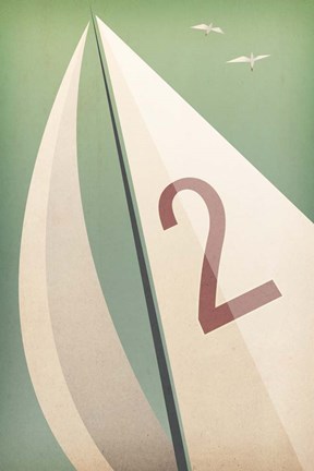 Framed Sails VIII Print