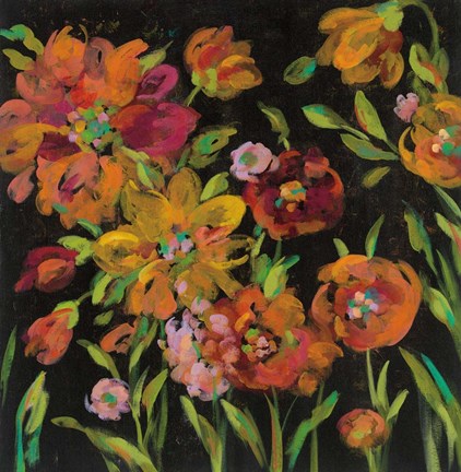 Framed July Garden Trio III Print