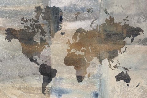 Framed Stone World Print