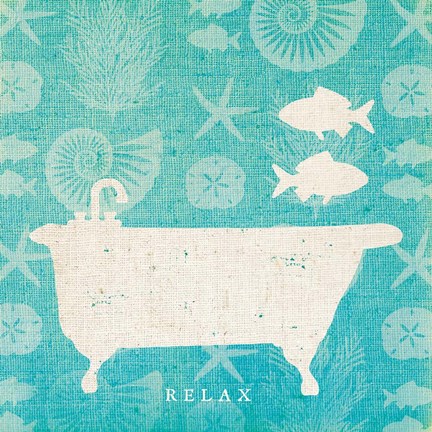 Framed Pacific Bath I Print