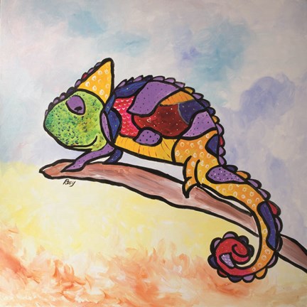 Framed Colorful Creature Print