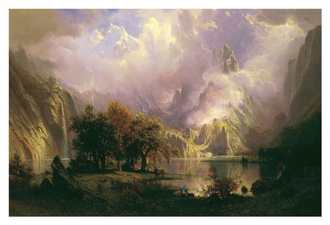 Framed Rocky Mountain Landscape Print