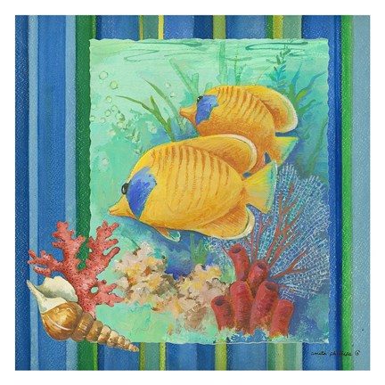Framed Tropical Fish II Print