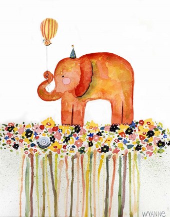 Framed Big Day Elephant Print