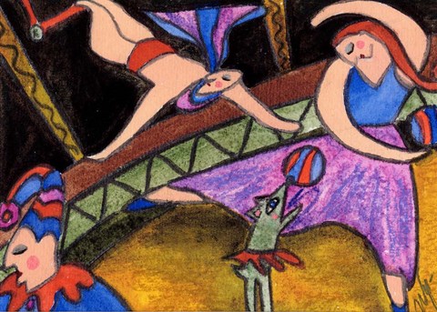 Framed Big Diva Circus Print