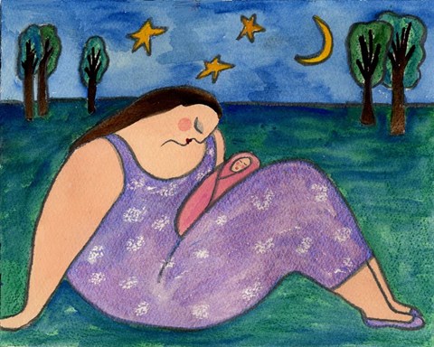 Framed Big Diva Early Evening Print