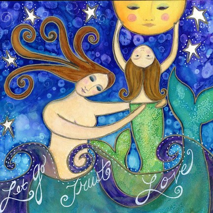 Framed Big Diva Mermaid Mother&#39;s Love Print