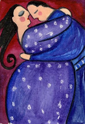 Framed Big Diva Slow Dancing Print