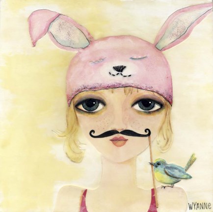 Framed Big Eyed Girl Be Yourself Print