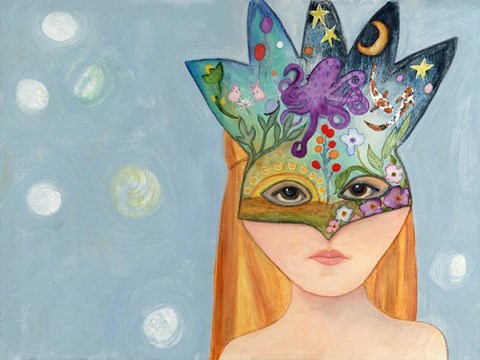 Framed Big Eyed Girl No One Can Ever Know Print